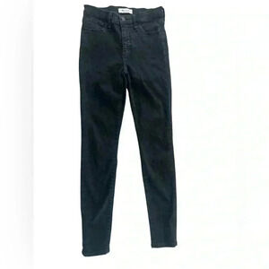 Madewell Roadtripper Jeans in Black Wash Stretch Skinny Jeans Size 26
